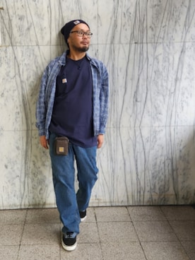 「アイテム（ポーチ）」を使った、名不synchroniz(P.M.R)さん（メンズ・174cm）の春コーディネート