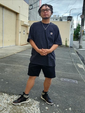 「carhartt」｜名不synchroniz(P.M.R)さん（メンズ・174cm）の夏コーディネート