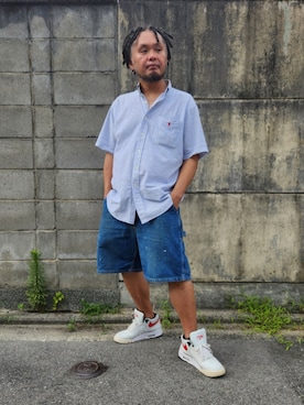 「carhartt」｜名不synchroniz(P.M.R)さん（メンズ・174cm）の夏コーディネート