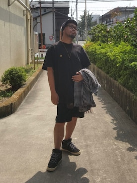 「アイテム（ポーチ）」を使った、名不synchroniz(P.M.R)さん（メンズ・174cm）の春コーディネート