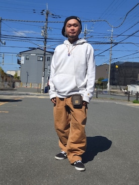 「アイテム（ポーチ）」を使った、名不synchroniz(P.M.R)さん（メンズ・174cm）の春コーディネート