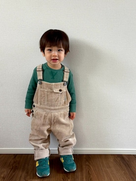 「BREEZE（ブリーズ）のアイテム」を使った、sou&kouさん（キッズ・80cm）の冬コーディネート