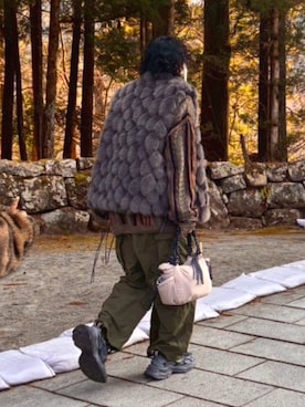 「BEAMS（ビームス）のアイテム（パンツ）」を使った、黒鯨さん（メンズ・177cm）の春コーディネート