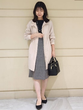 「COUP DE CHANCE（クードシャンス）のアイテム」を使った、yukaさん（レディース・170cm）の春コーディネート