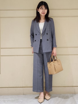 「COUP DE CHANCE（クードシャンス）のアイテム」を使った、yukaさん（レディース・170cm）の春コーディネート