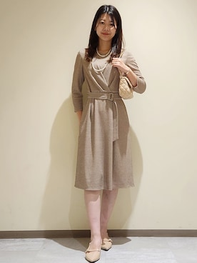 「COUP DE CHANCE（クードシャンス）のアイテム（ショルダーバッグ）」を使った、yukaさん（レディース・170cm）の秋コーディネート