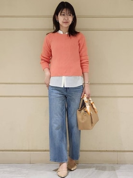 「COUP DE CHANCE（クードシャンス）のアイテム」を使った、yukaさん（レディース・170cm）の春コーディネート