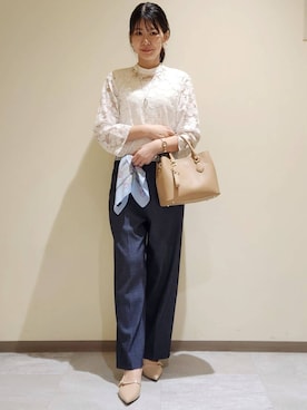 「COUP DE CHANCE（クードシャンス）のアイテム」を使った、yukaさん（レディース・170cm）の春コーディネート