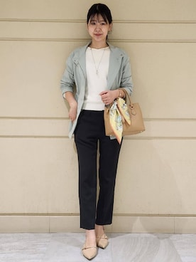 「COUP DE CHANCE（クードシャンス）のアイテム」を使った、yukaさん（レディース・170cm）の春コーディネート