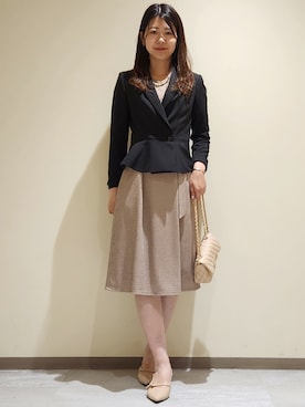 「COUP DE CHANCE（クードシャンス）のアイテム（ショルダーバッグ）」を使った、yukaさん（レディース・170cm）の秋コーディネート