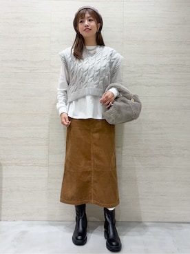 Machaさん（レディース・165cm）の秋コーディネート