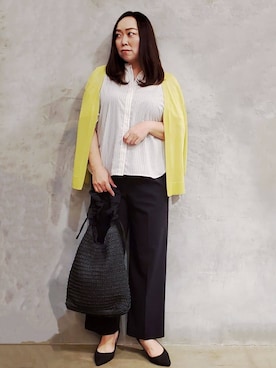 「THE SHOP TK （ザ ショップ ティーケー ）のアイテム（トートバッグ）」を使った、ひさえさん（レディース・169cm）の夏コーディネート