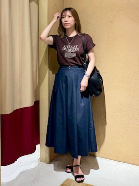「grove（グローブ）のアイテム」を使った、さち。さん（レディース・166cm）の夏コーディネート