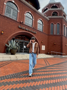 「アイテム（キーホルダー）」を使った、misiaaanさん（メンズ・186cm）の秋コーディネート