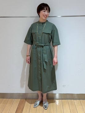 「UNTITLED（アンタイトル）のアイテム（ワンピース/ドレス）」を使った、あやさん（レディース・154cm）の春コーディネート
