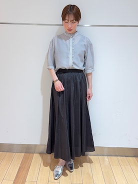 「UNTITLED（アンタイトル）のアイテム」を使った、あやさん（レディース・154cm）の夏コーディネート