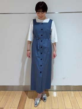 「UNTITLED（アンタイトル）のアイテム（ワンピース/ドレス）」を使った、あやさん（レディース・154cm）の春コーディネート