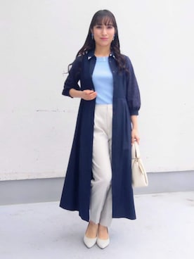 「Sunauna（スーナウーナ）のアイテム」を使った、keinaさん（レディース・160cm）の春コーディネート