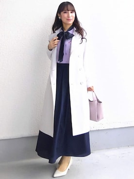 「COUP DE CHANCE（クードシャンス）のアイテム」を使った、keinaさん（レディース・160cm）の冬コーディネート