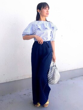 「Sunauna（スーナウーナ）のアイテム」を使った、keinaさん（レディース・160cm）の春コーディネート