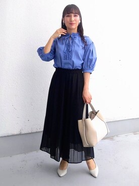 「Sunauna（スーナウーナ）のアイテム」を使った、keinaさん（レディース・160cm）の春コーディネート