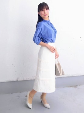 「Sunauna（スーナウーナ）のアイテム」を使った、keinaさん（レディース・160cm）の春コーディネート