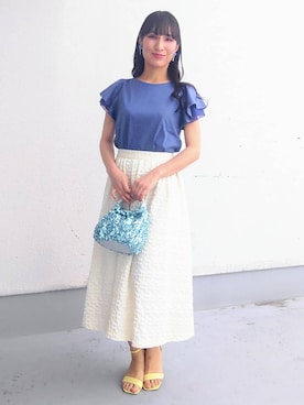「Sunauna（スーナウーナ）のアイテム」を使った、keinaさん（レディース・160cm）の春コーディネート