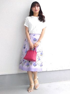 「Sunauna（スーナウーナ）のアイテム」を使った、keinaさん（レディース・160cm）の春コーディネート