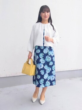 「Sunauna（スーナウーナ）のアイテム」を使った、keinaさん（レディース・160cm）の春コーディネート