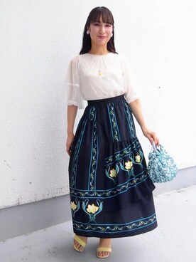 「Sunauna（スーナウーナ）のアイテム」を使った、keinaさん（レディース・160cm）の春コーディネート