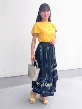 「Sunauna（スーナウーナ）のアイテム」を使った、keinaさん（レディース・160cm）の春コーディネート