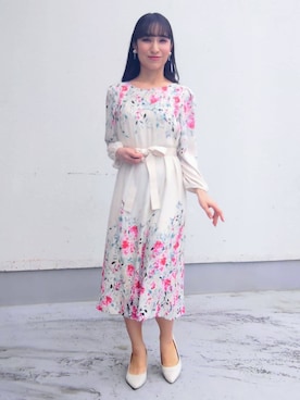 「Sunauna（スーナウーナ）のアイテム」を使った、keinaさん（レディース・160cm）の春コーディネート