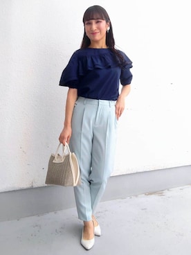 「Sunauna（スーナウーナ）のアイテム」を使った、keinaさん（レディース・160cm）の春コーディネート