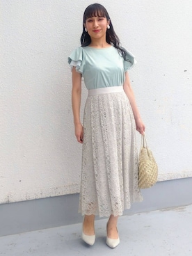 「Sunauna（スーナウーナ）のアイテム」を使った、keinaさん（レディース・160cm）の春コーディネート
