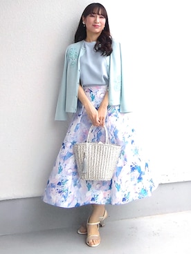 「Sunauna（スーナウーナ）のアイテム」を使った、keinaさん（レディース・160cm）の春コーディネート