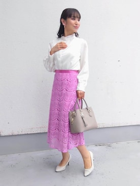 「Sunauna（スーナウーナ）のアイテム」を使った、keinaさん（レディース・160cm）の春コーディネート