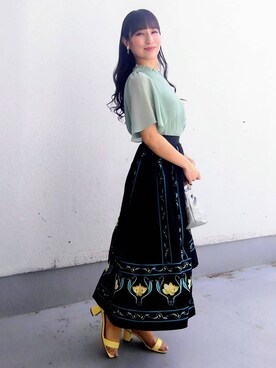 「Sunauna（スーナウーナ）のアイテム」を使った、keinaさん（レディース・160cm）の春コーディネート