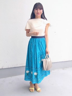 「Sunauna（スーナウーナ）のアイテム」を使った、keinaさん（レディース・160cm）の春コーディネート