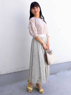 「Sunauna（スーナウーナ）のアイテム」を使った、keinaさん（レディース・160cm）の夏コーディネート