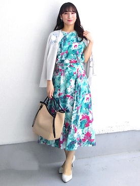 「Sunauna（スーナウーナ）のアイテム」を使った、keinaさん（レディース・160cm）の春コーディネート