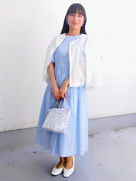 「Sunauna（スーナウーナ）のアイテム」を使った、keinaさん（レディース・160cm）の春コーディネート