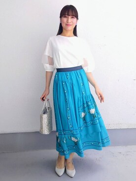 「Sunauna（スーナウーナ）のアイテム」を使った、keinaさん（レディース・160cm）の春コーディネート