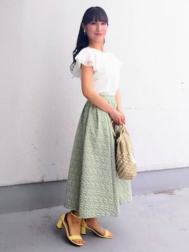 「Sunauna（スーナウーナ）のアイテム」を使った、keinaさん（レディース・160cm）の春コーディネート