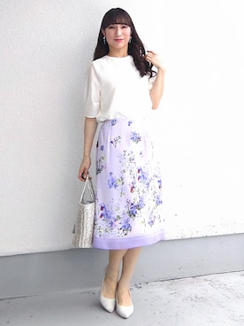 「Sunauna（スーナウーナ）のアイテム」を使った、keinaさん（レディース・160cm）の春コーディネート