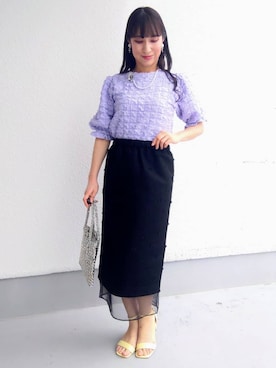 「Sunauna（スーナウーナ）のアイテム」を使った、keinaさん（レディース・160cm）の春コーディネート
