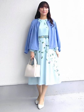 「INDIVI（インディヴィ）のアイテム（ブルゾン）」を使った、keinaさん（レディース・160cm）の春コーディネート