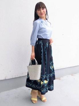「Sunauna（スーナウーナ）のアイテム」を使った、keinaさん（レディース・160cm）の春コーディネート