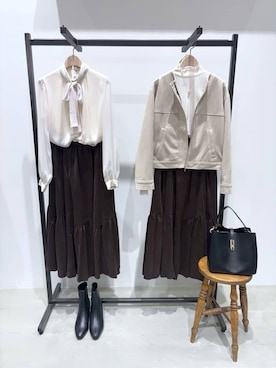 WAさん(レディース・152cm)の秋コーディネート
