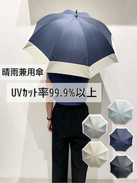 「アイテム（長傘、ベージュ系）」を使った、ＷＡさん（レディース・152cm）の夏コーディネート