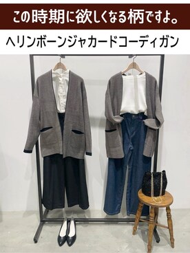「SOMETHING（サムシング）のアイテム」を使った、ＷＡさん（レディース・152cm）の秋コーディネート